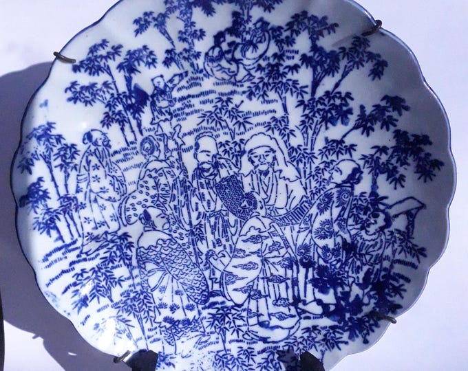 Large Antique Japanese Wall Plate.