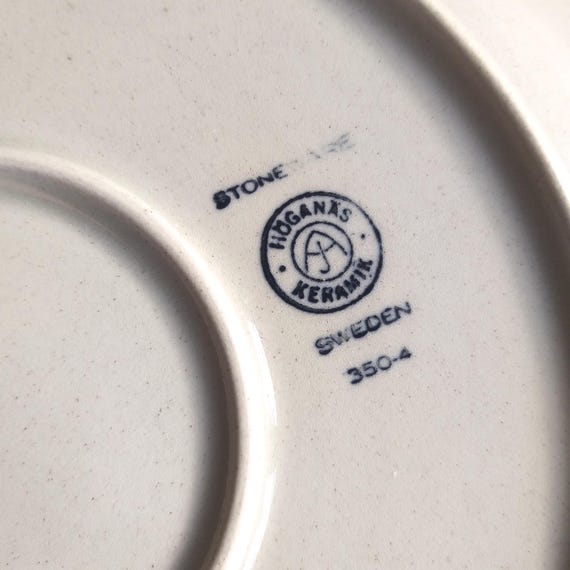 Hoganas Keramik Sweden “johanna” Series Stoneware Dinner Plate
