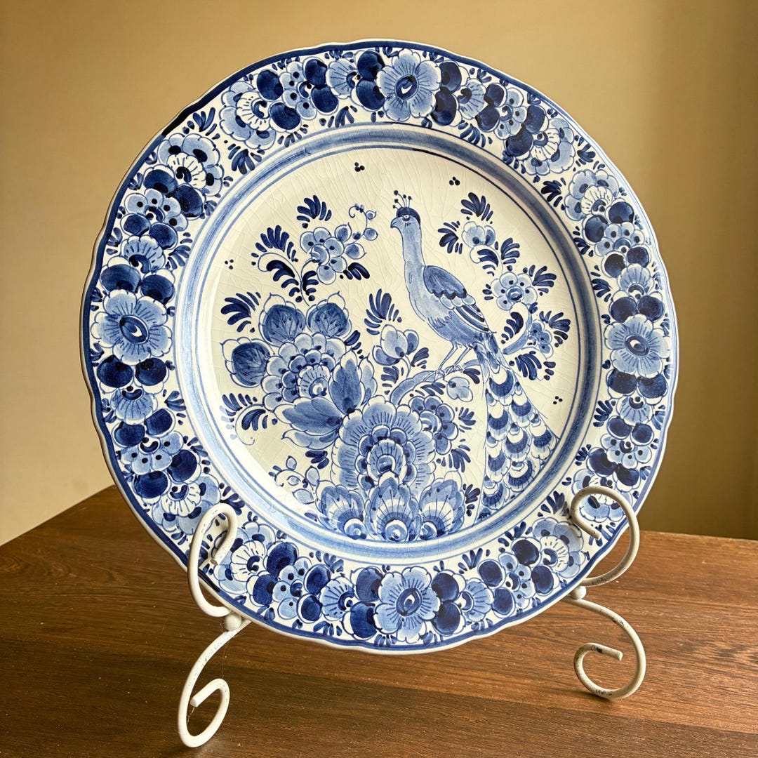 Original Delft Holland Blue Dutch Delftware Decorative Plate. Hand ...