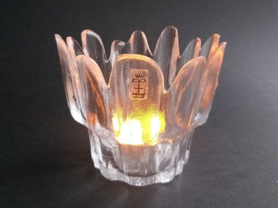 工芸品 LYRICISM of MODERN DESIGN SWEDISH GLASS Svend Jensen Danish Design Denmark for Krosno set of 2 Glass Thor