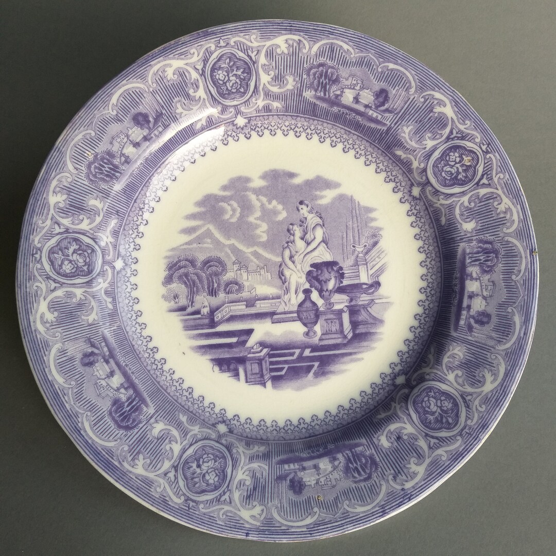 Gustavsberg Sweden. Antique Soup Plate. Bone China. Rare Antique