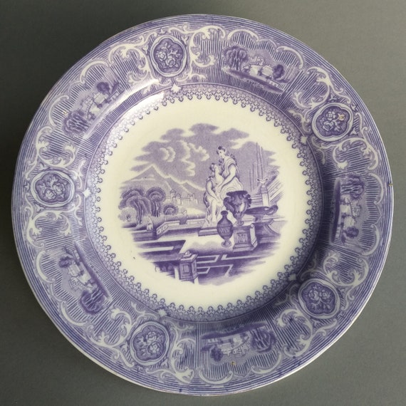 Gustavsberg Sweden. Antique Soup Plate. Bone China. Rare Antique