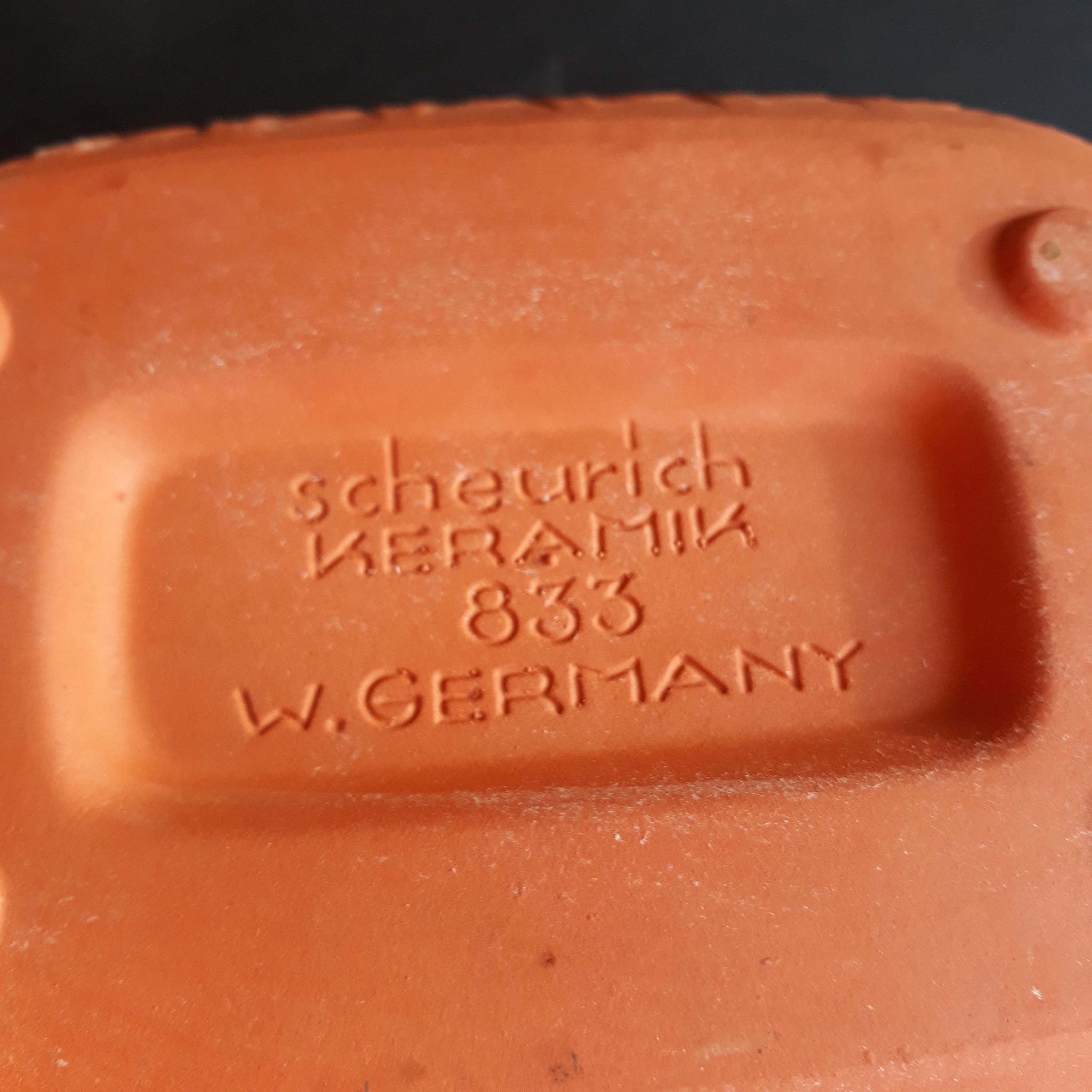 Schlemmertopf 833 Scheurich West Germany. Vintage Clay Crock