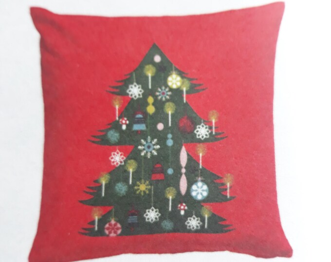 Set of 2 Ikea VINTERFINT Pillow Cushion Covers Cotton 20 x 20" Christmas Tree Red. New 2024