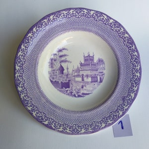 Istambul Gustavsberg Sweden. Antique Collectible Soup Plate Stambul. Designed by Arvid Ekberg. Made in 1880s. Swedish Porcelain Classics.