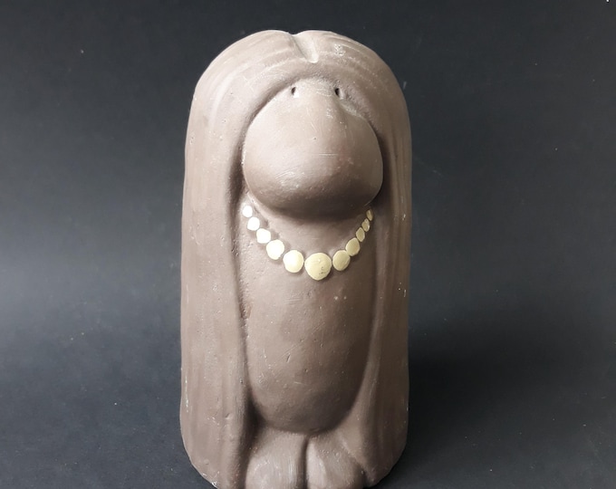 Billinge Sweden Ceramic Troll Figurine. Large and Heavy Swedish, Scandinavian Folklore Troll Figurine. Home Decor from the 70s. Marked.