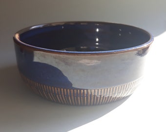 Upsala Ekeby Gefle Sweden. in Blue Tones Coloured Ceramic Bowl