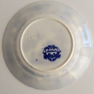 Antique Rörstrand Flow Blue Plate. Beautiful Old Swedish Porcelain Plate. Oriental Scene. Border Decorated with a Plant Motif. Collectable. image 9