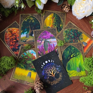 Cartas del Oráculo del Árbol (de EL MERCADO NOCTURNO) - Baraja de 15 cartas