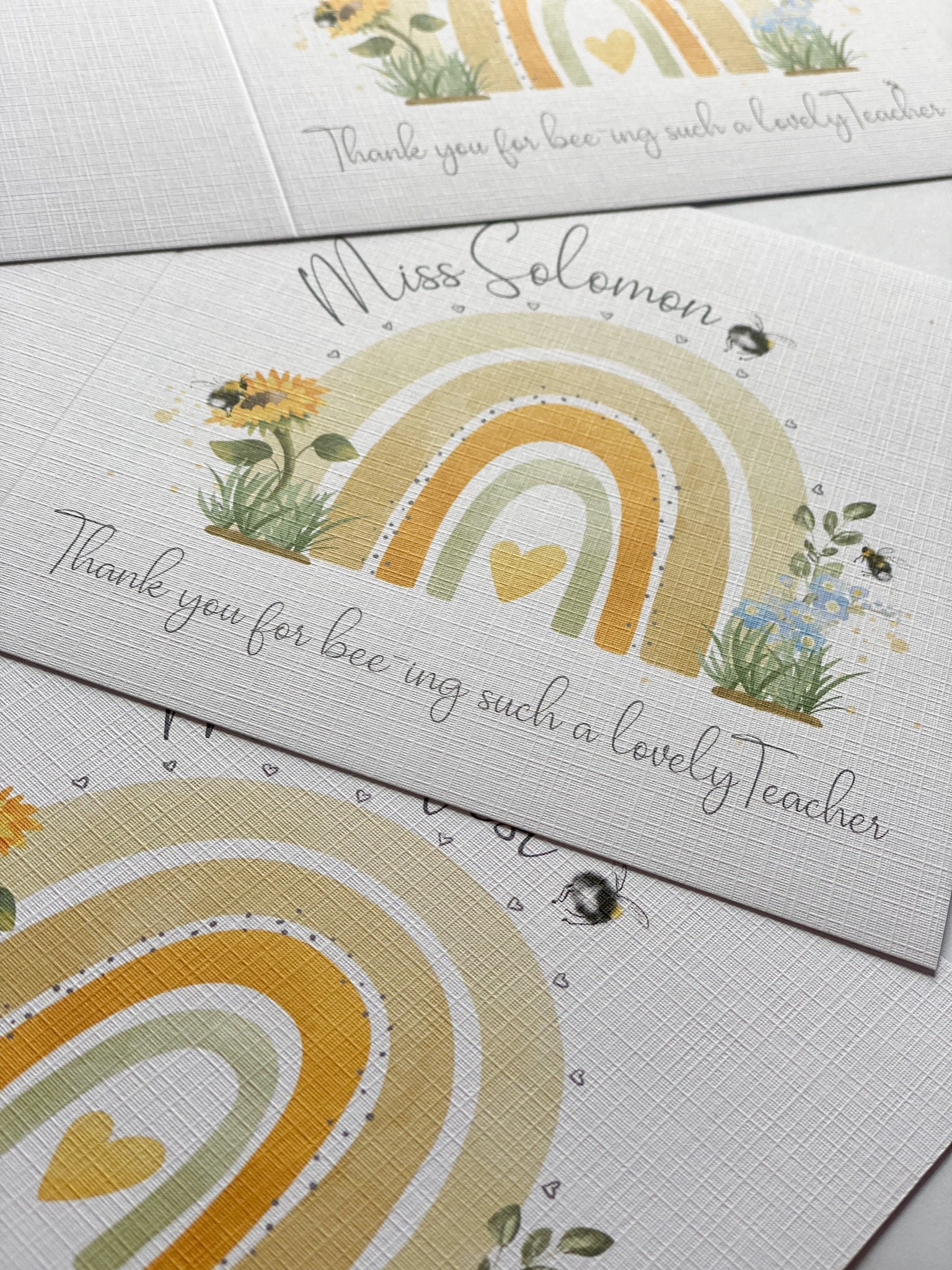 Personalised Teacher Thank You Card End of Term Thank You - Etsy UK