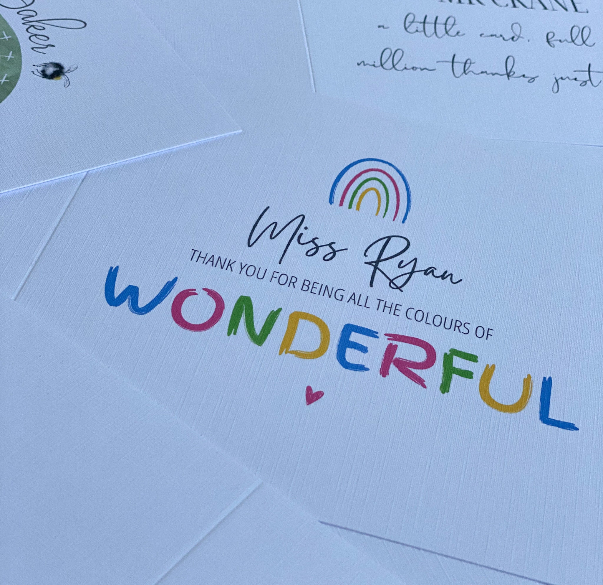 Personalised Teacher Thank You Card End of Term Thank You - Etsy UK