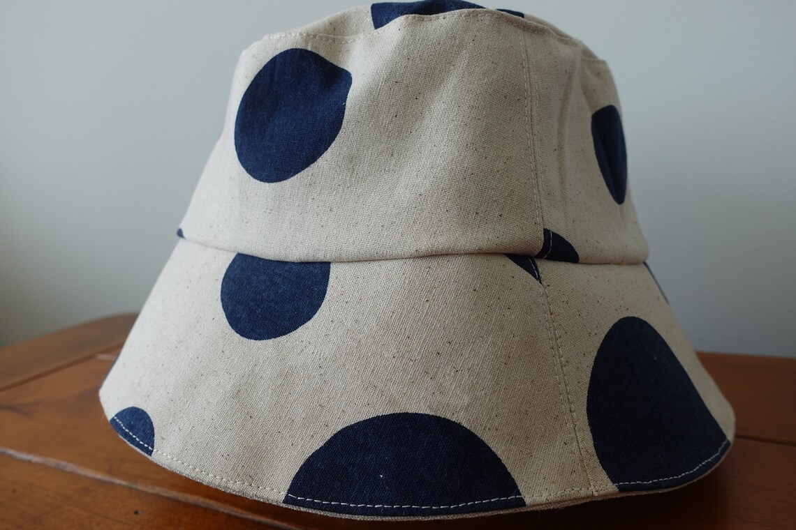Handmade cotton linen bucket hat Etsy Nederland
