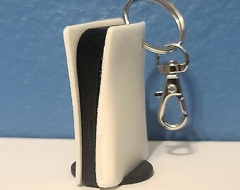 Porte-clés En Caoutchouc Blanc PS5 PlayStation 5 - Thème Jeu Vidéo - Neuf - Détachable
