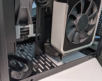 SSUPD Meshlicious 3d printed gpu support bracket to open up all your ports - v6