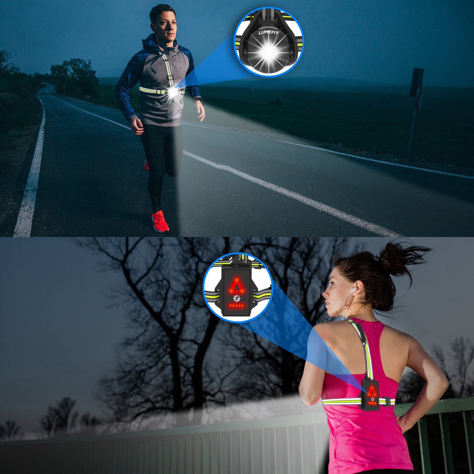 LUMEFIT Run Light Running Light for Runners Chest LED Lamp Etsy