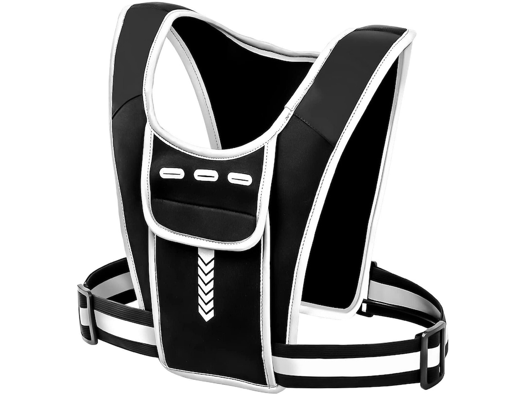 LUMEFIT Running Vest Phone Holder Reflective Safety Hi Vis Etsy