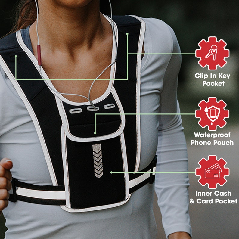 v1 running vest phone holder