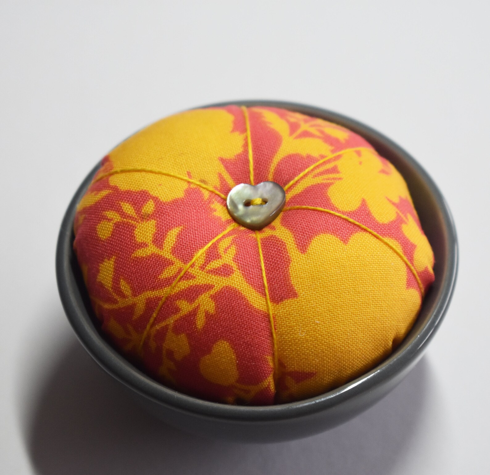 Bright and Floral Handmade Pin Cushion Etsy
