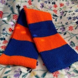 Striped Knit Scarf