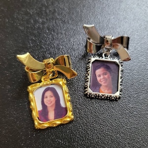 Gold/Silver Bow Memorial Brooch Pin