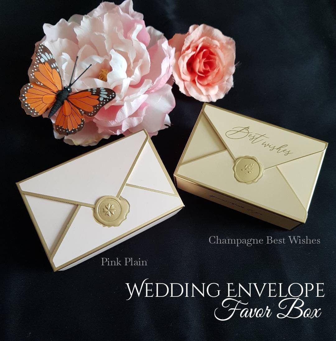 10/20boxes Envelope Letter Favor Candy Gift Boxes, Wedding or Birthday ...