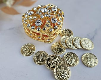 Round Arras Arrhae Unity Coins, Wedding Coins for Filipino - Hispanic ...