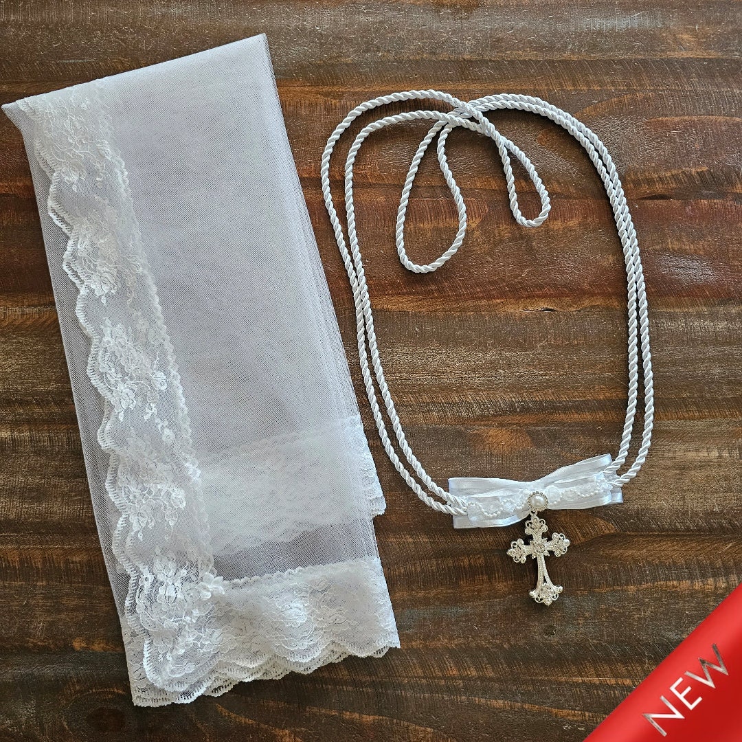 Everlasting Unity Veil for Filipino and Hispanic Catholic Wedding Ceremony, 60x32 inches