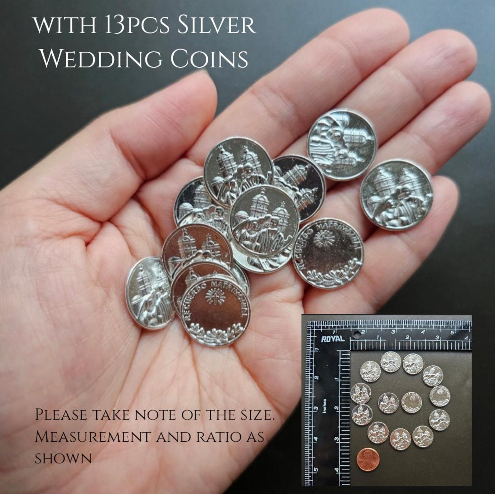 Unity Wedding Coins for Filipino and Hispanic Wedding Ceremony Arras ...