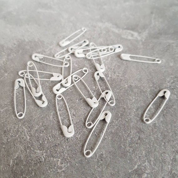 Diaper Pins, 50 Baby Safety Pins Cute Smile Face Stainless Steel