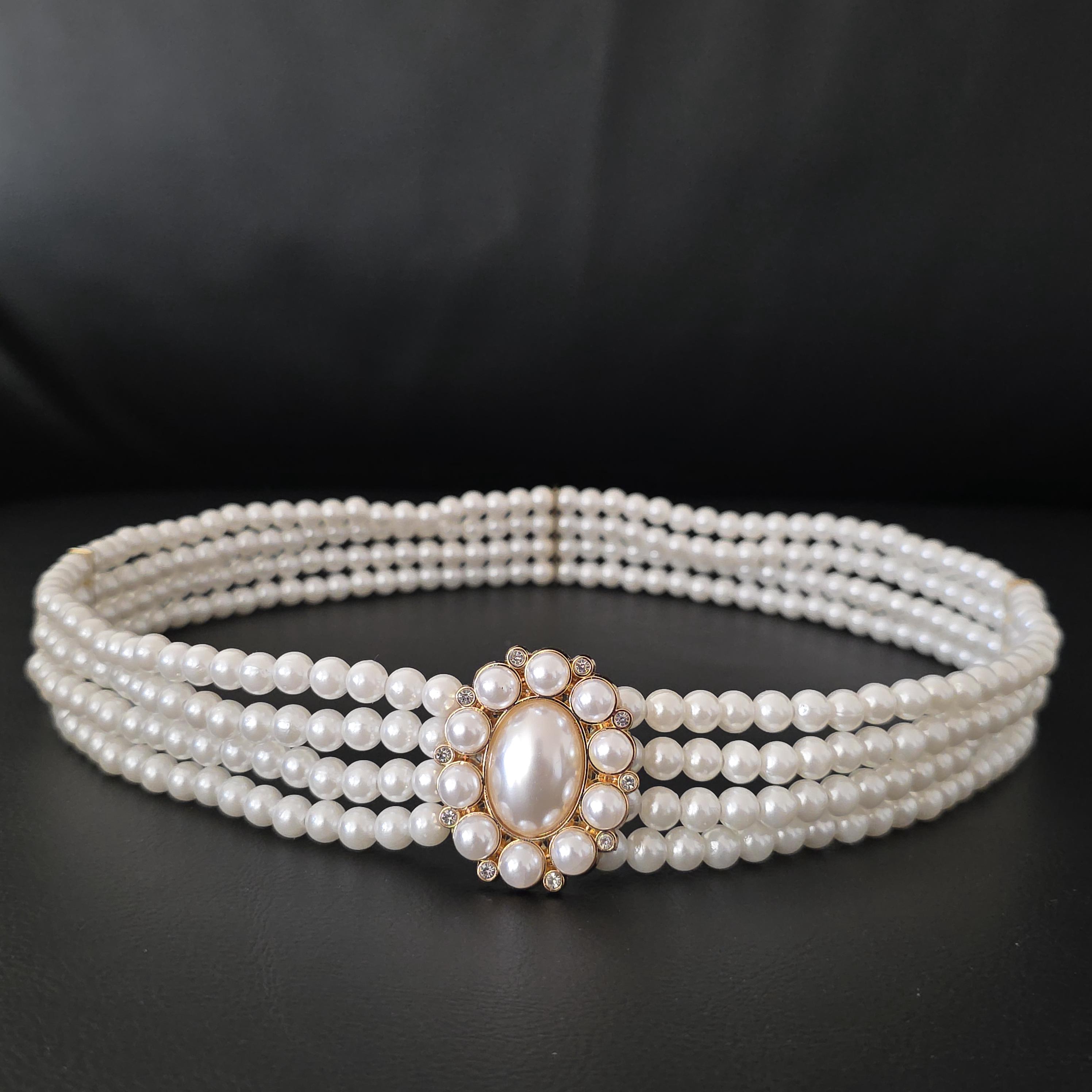 3 Strand Pearl Belt - Etsy