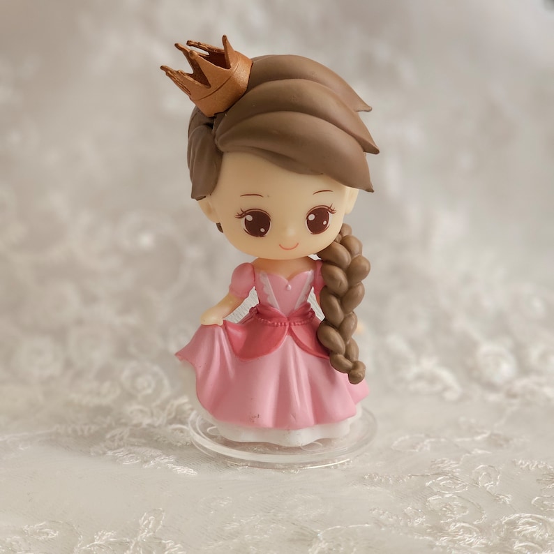 Pink Crown Princess Cake Topper for Princess Fairy Tale Themed Cake ...