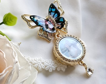 Elegant Dress Accessory Large Crystal Rhinestone Butterfly Brooch Elegant Lapel Pins Sparkly Butterfly Jewelry Gift