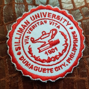 Silliman University Logo Patch,  SU Embroidered Patch (Limited Stock) for Sew-on Caps, Shirts and Jackets 1 pc Sillimanian