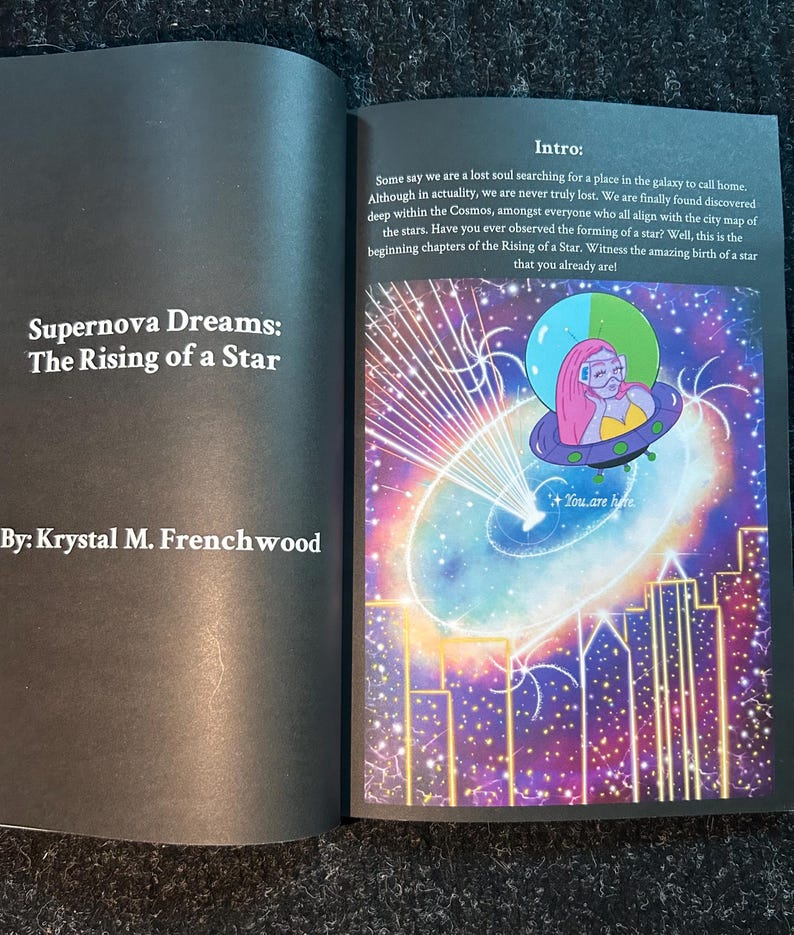 Supernova Dreams the Rising of a Star Poetry Book Etsy