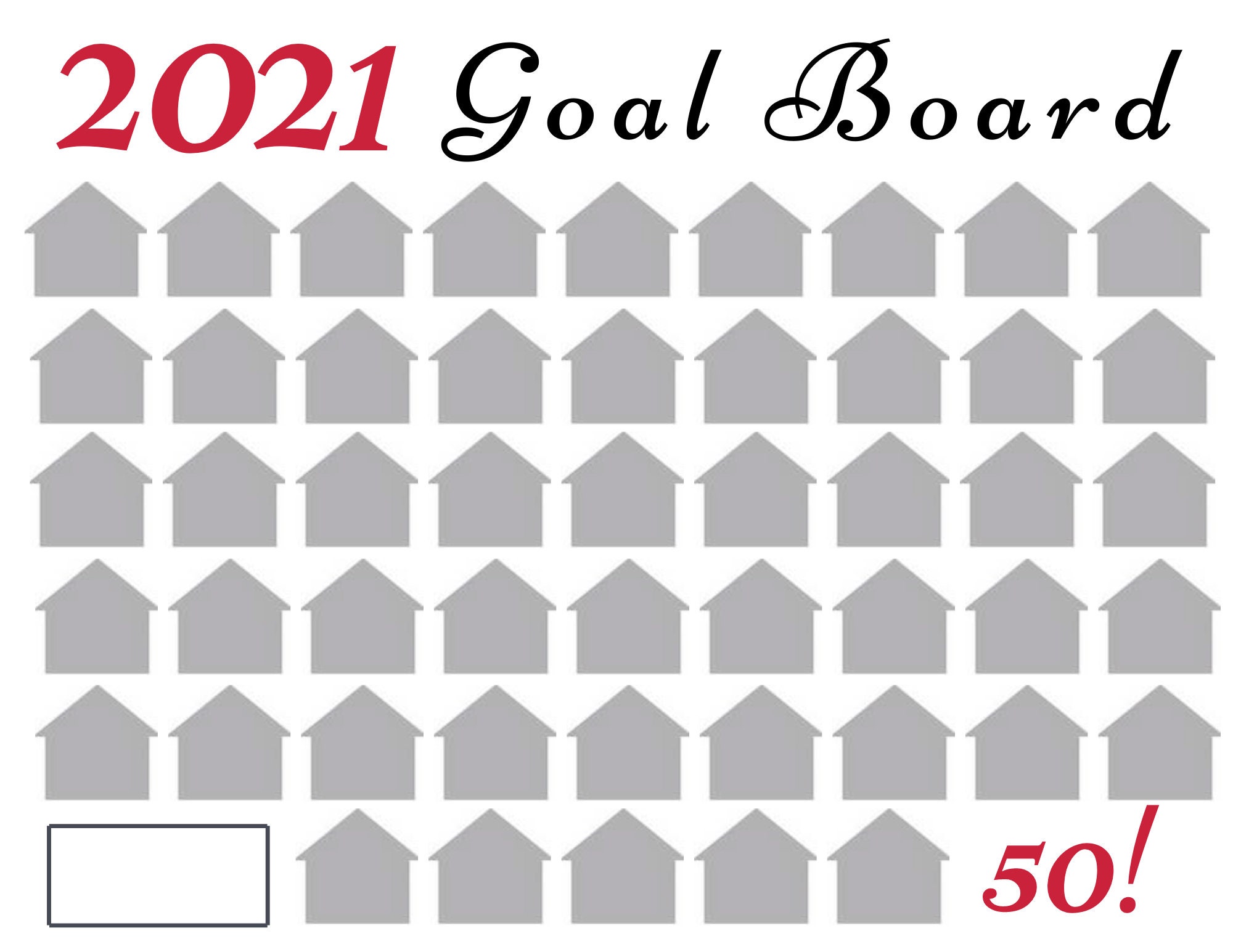 Real Estate Goal Board Etsy