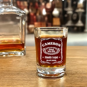 Laser Engraved Custom Shot Glasses: Personalized Birthday Party Favors