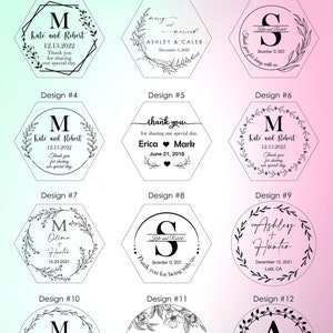 Wood Wedding favor, Floral wedding Coasters, Custom Wedding favors, Rustic Wedding favors Wooden Coaster Set for Guest Personalized coasters