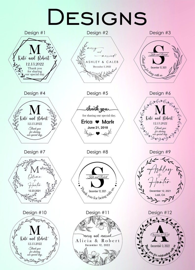 Wood Wedding favor, Floral wedding Coasters, Custom Wedding favors, Rustic Wedding favors Wooden Coaster Set for Guest Personalized coasters