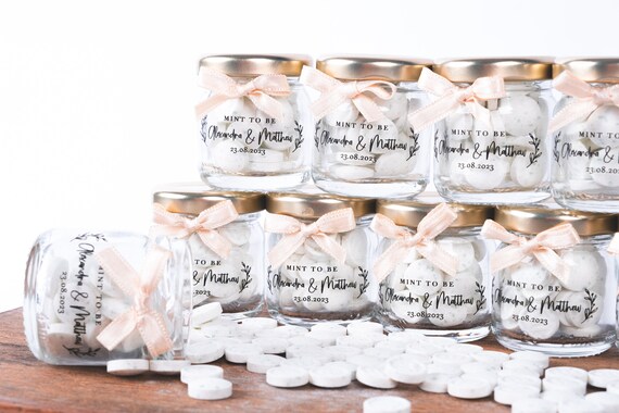 Monogrammed Wedding Mints Personalized Wedding Mint Tins 24 Thank