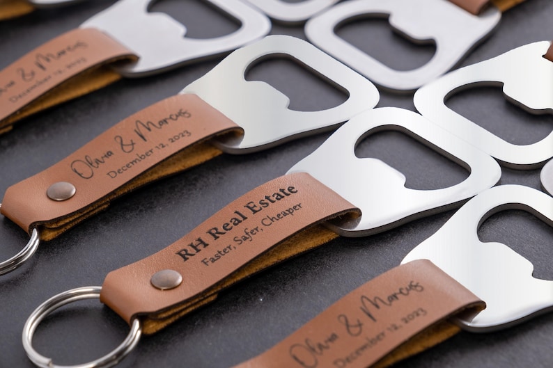 Custom Logo Bottle Opener Keychain, Promotional Items, Corporate Gifts, Company Logo Gifts, Branded Giveaway, Bulk Business Favor image 3