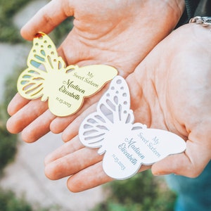 Butterfly Custom Acrylic Mirror Magnets, Butterfly Favors, Welcoming Favors, 1st Birthday Favors, Butterfly Magnets, Islamic Favors