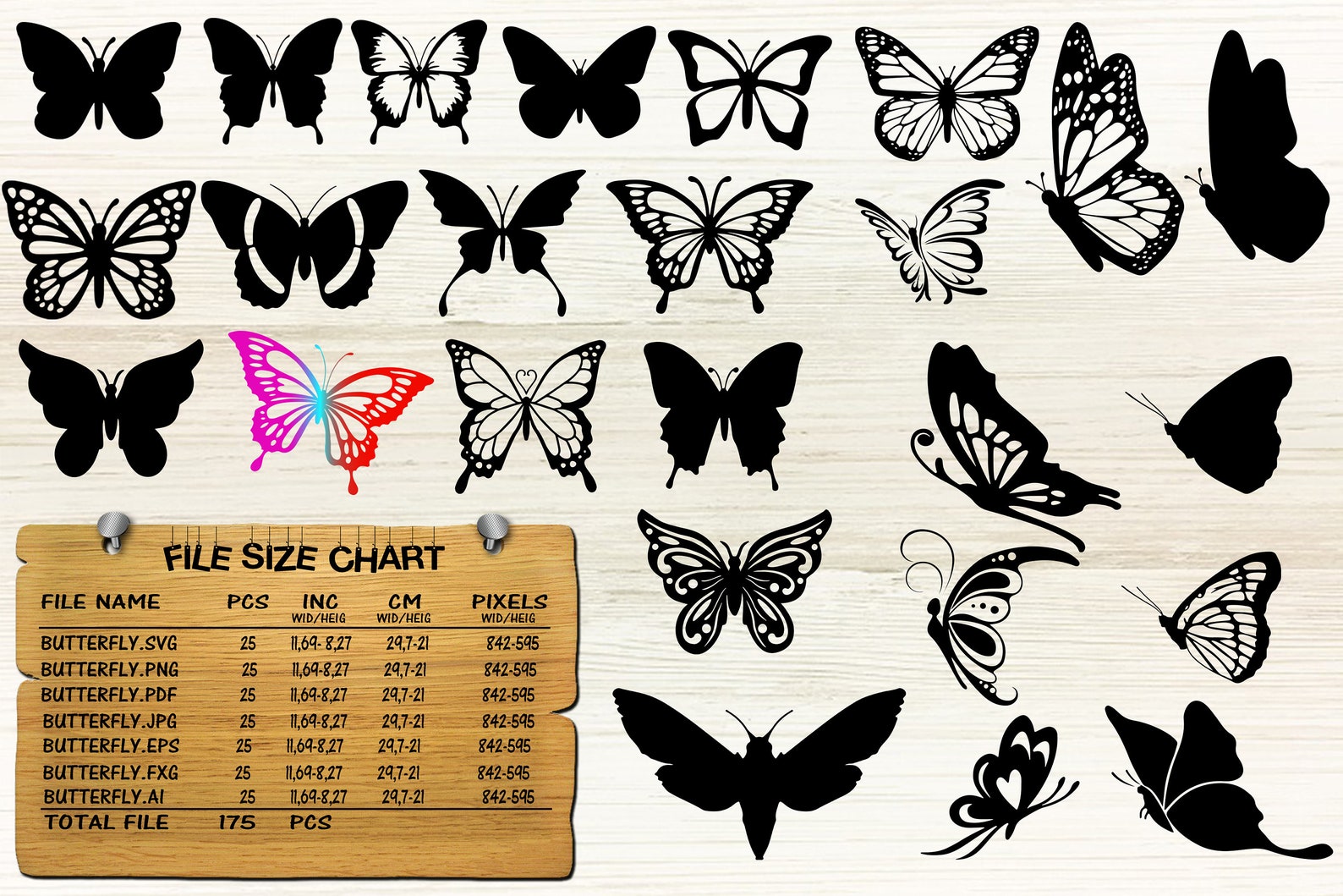 Download 25 Butterfly Svg Bundle. 25 Butterfly Clipart and ...