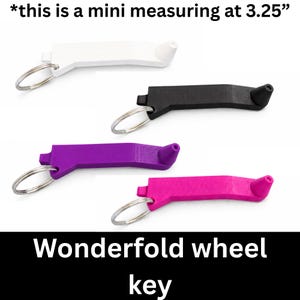 Wonderfold Wagon Wheel Key Tool | Stroller Tire Repair Keychain | 3D Printed Parent Hack