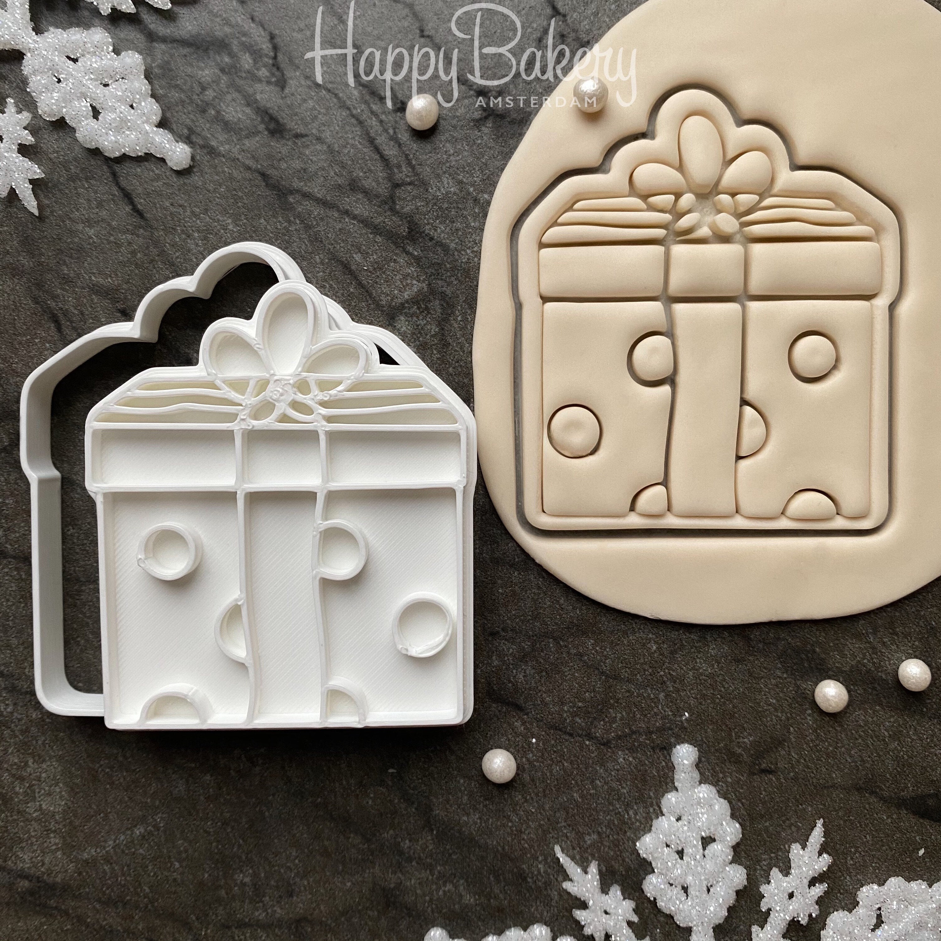 Christmas Cookie Cutter Stamp Set Etsy UK
