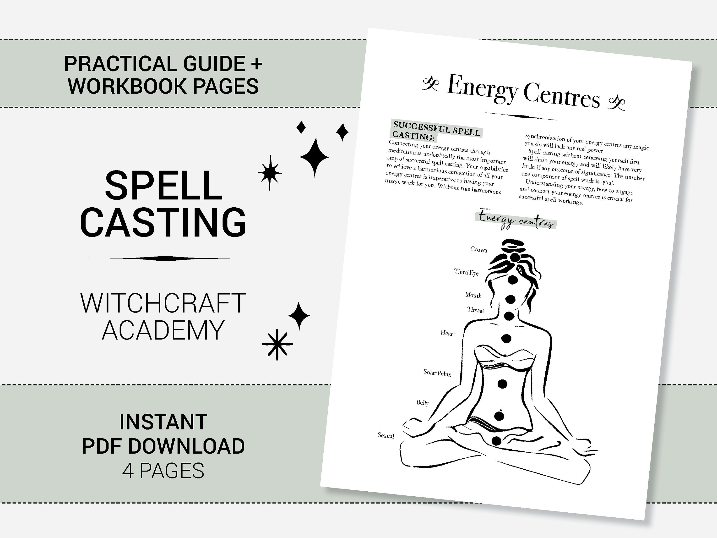 Witchcraft Spells: Book of Shadows Workbook (PDF Download) - Etsy
