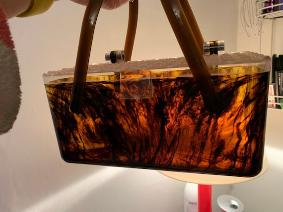 1950s lucite box purse