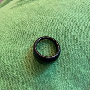 Black lucite simple statement ring image 4