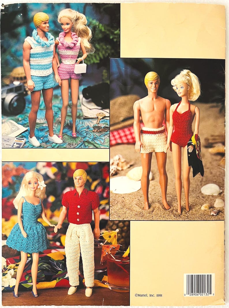 Crocheted Doll Clothes Pattern Hawaiian Honeymoon Wedding Gown Crocheted Doll Clothes Pattern Hawaiian Honeymoon Wedding Gown