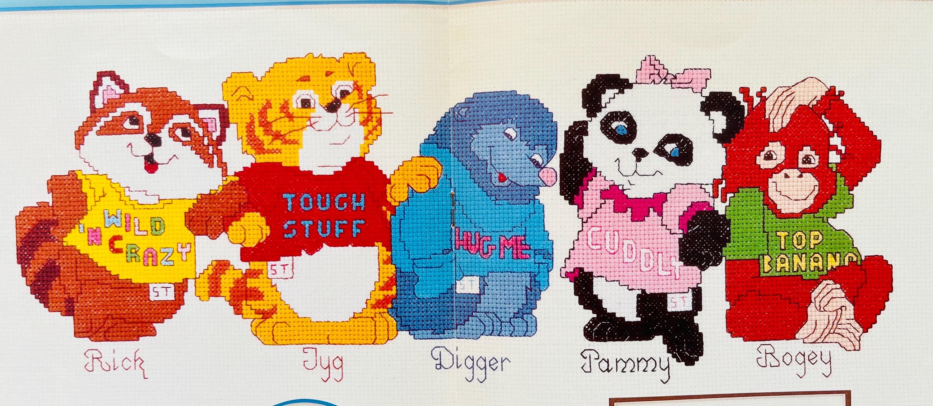 Shirt Tales Counted Cross Stitch Pattern: Children display picture 1