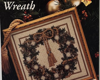 Weihnachtskranz, Kreuzstichmuster mit Zählmuster, Just Cross Stitch #2214, von Teresa Wentzler